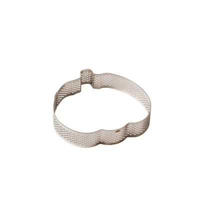 Перфориран ринг за тарт - Тиква - 9,5 х 10 х 2 см