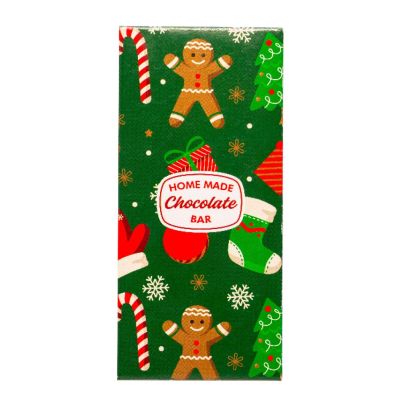 Комплект кутии за шоколад - Джинджифилови човечета - 7.5 x 16 x 2.5 см - 5 броя