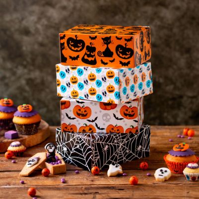 Кутия за сладки - Happy Black Pumpkin - Decora