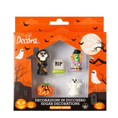 Захарна декорация - Halloween 3D - 5 броя - Decora