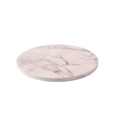 Кръгла подложка за торта - Бял мрамор- 30 см