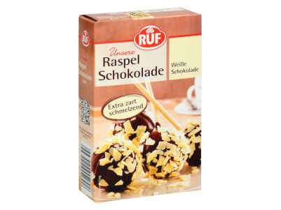 Шоколадова декорация - Къдрици - Бял шоколад - 100гр - RUF 