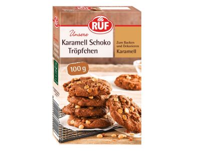 Парченца шоколад за печене - Карамел - Drops -100 гр - RUF