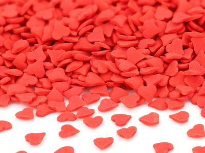 Захарна декорация - Hearts red 70g - Cake Masters