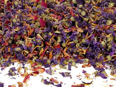 Ядливи сушени цветя - Микс листенца - Nature - 20гр