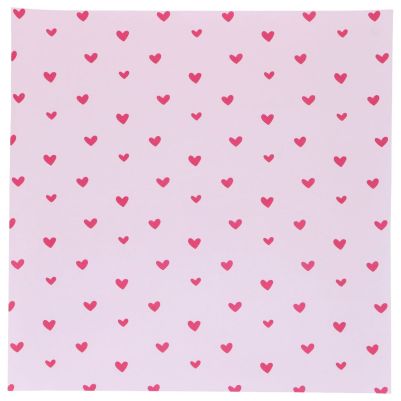 Хартиена подложка за кутия за бенто торта - Розови сърца - 50 броя