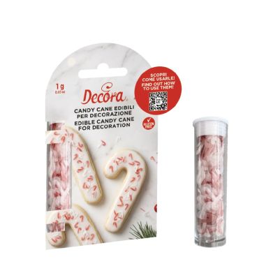 Захарна декорация - Захарни бастунчета - 1гр - Decora