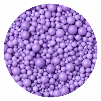 ОЧАКВАНА ДОСТАВКА - 13.12.2025 Захарни перли - Лилав микс- 100 гр.