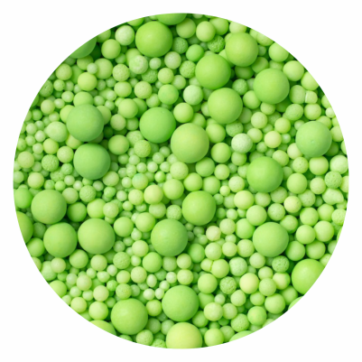 ОЧАКВАНА ДОСТАВКА - 13.12.2025 Захарни перли - Светло зелен микс- 100 гр.