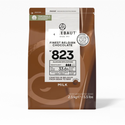 Callebaut Chocolate № 823 - Млечен шоколад - 2.5 kg