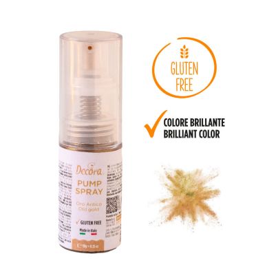 Decora прахообразна боя спрей - Антично злато- 10 грама 