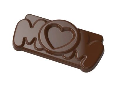 Поликарбонатна форма за шоколад- Mom - 80 гр