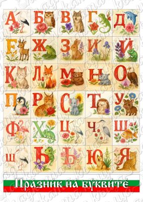 Принт декорация - Празник на буквите