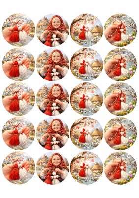 Принт декорация - Баба Марта 21