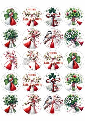 Принт декорация - Баба Марта 25