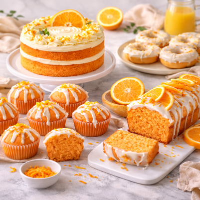 Микс за печене - Real Cream Cake - Портокал с парченца портокал - 400гр