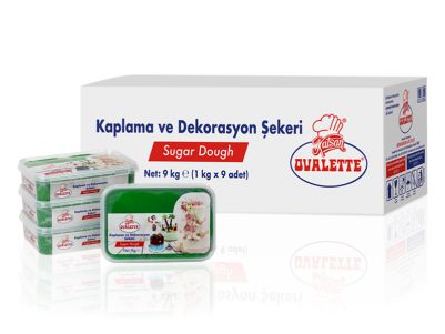 Захарно тесто - Ovalette - Зелен - 1 кг