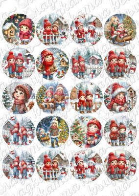 Принт декорация - Коледа 167