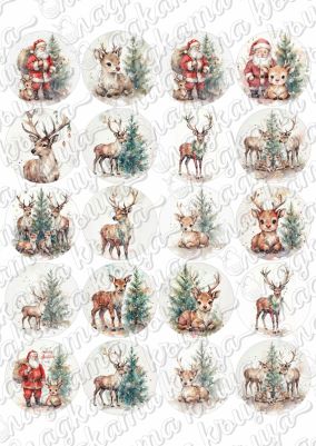 Принт декорация - Коледа 175