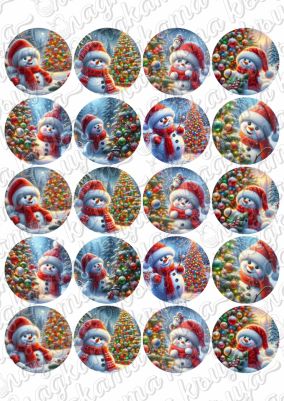 Принт декорация - Коледа 178