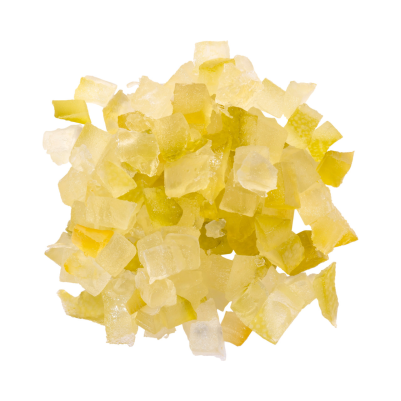 Кандирани озахарени плодчета - Лимонови кори - 4х4 - 250 гр.