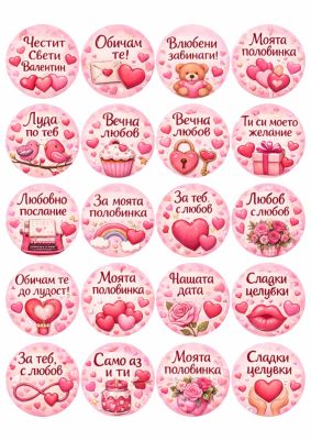 Принт декорация - Свети Валентин 49