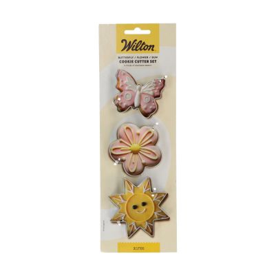 Комплект метални резци - Пеперуда, цвете и слънце - Wilton