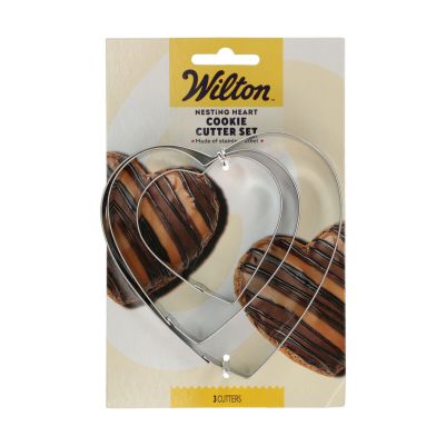 Комплект метални резци - Сърце - 3 броя - Wilton