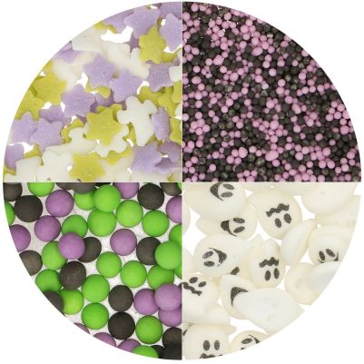 Захарна декорация - 4 в 1 Mix Spooky Halloween - 110 гр - Wilton