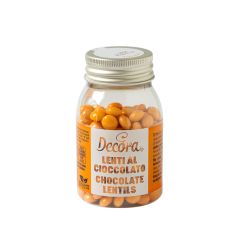Шоколадови дражета - Оранжево - 80гр - Decora