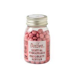 Шоколадови дражета - Прасковено розово - 80гр - Decora