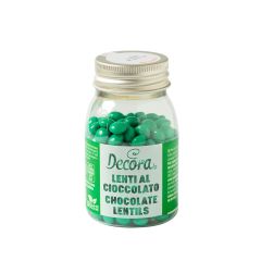 Шоколадови дражета - Тъмно зелено - 80гр - Decora