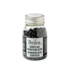 Шоколадови дражета - Черни - 80гр - Decora