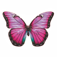Вафлена декорация - Розови Пеперуди - 30 броя