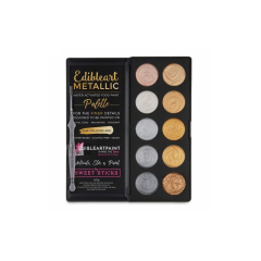 Палитра - Metallic Paint Palette silver and gold colors - Edible Art
